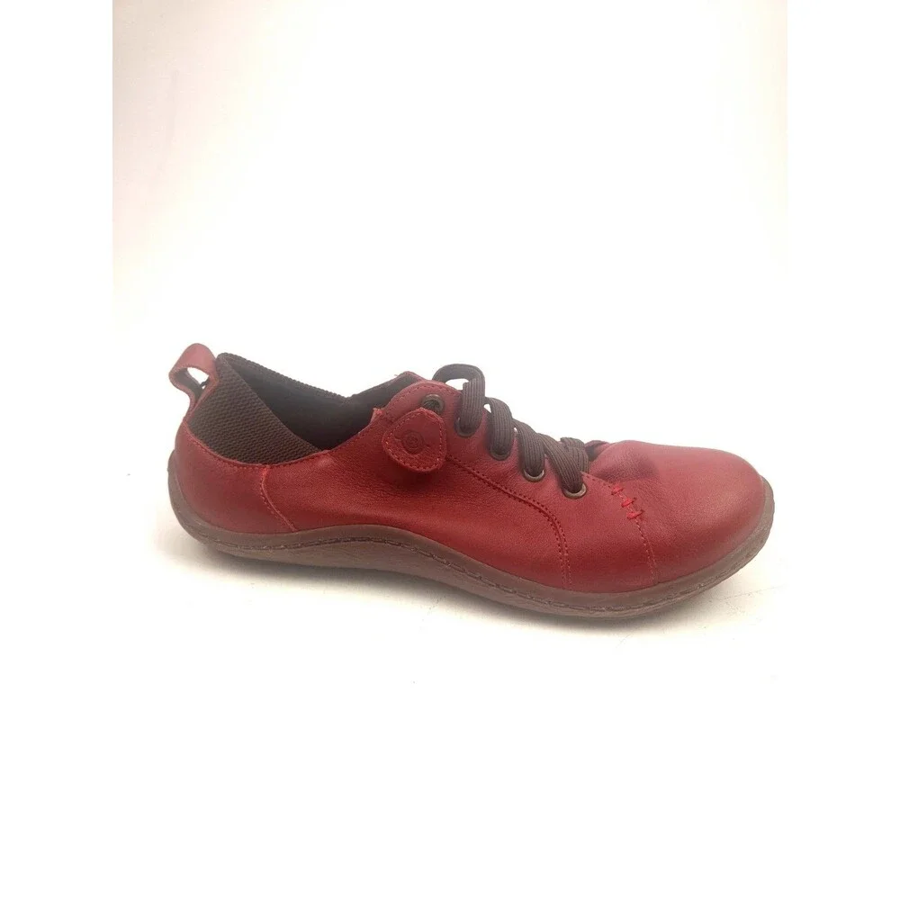 Born Althea D11605 Red Leather Woman's Shoes Size 9.5 M - Picture 1 of 10